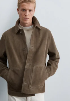 CHAQUETA ANTE CON BOLSILLOS