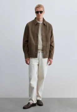 CHAQUETA ANTE CON BOLSILLOS