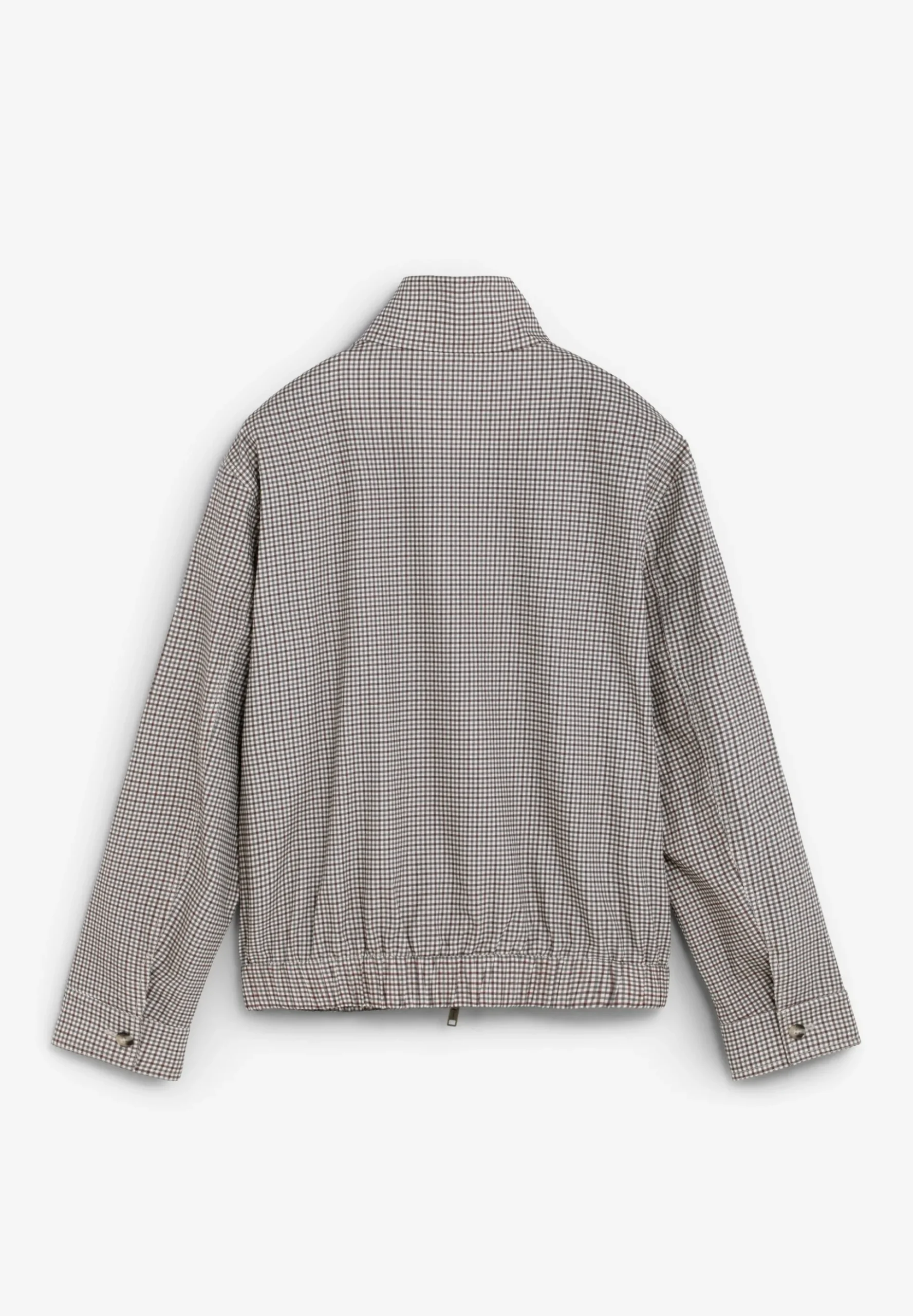 CHAQUETA BOMBER ESTAMPADO MICROCUADRO