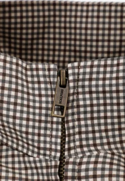CHAQUETA BOMBER ESTAMPADO MICROCUADRO