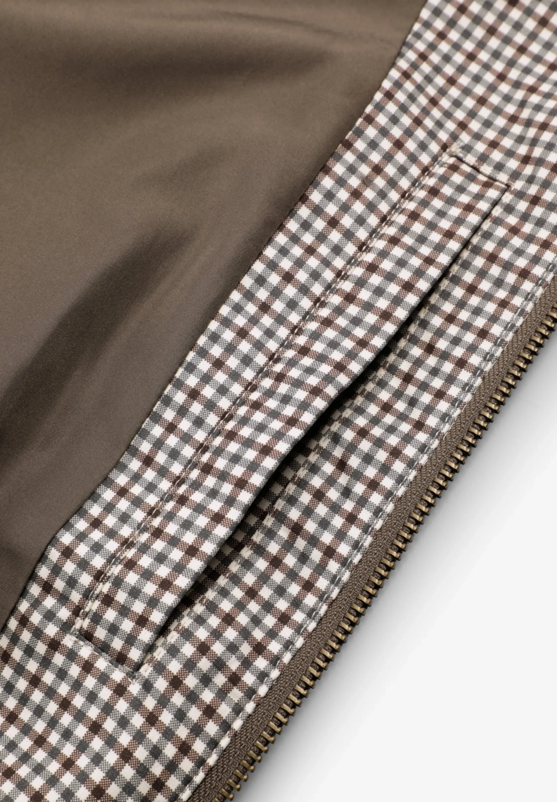 CHAQUETA BOMBER ESTAMPADO MICROCUADRO