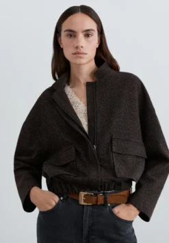 CHAQUETA BOMBER LÚREX