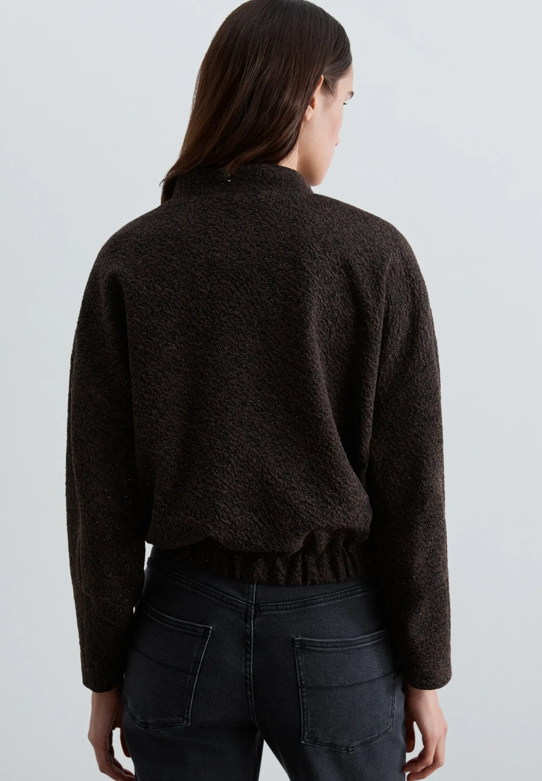 CHAQUETA BOMBER LÚREX