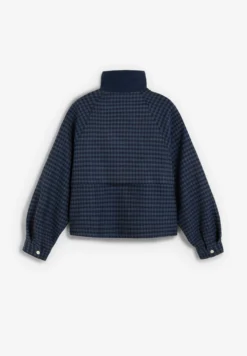 CHAQUETA CUELLO ALTO CUADROS