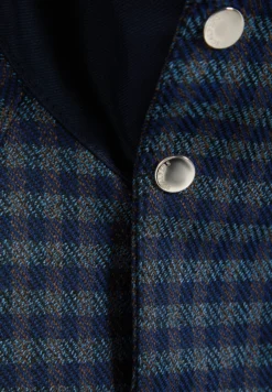 CHAQUETA CUELLO ALTO CUADROS