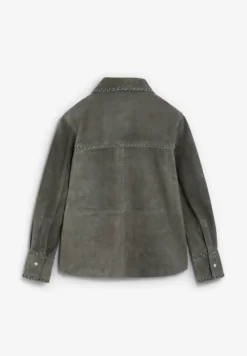 CHAQUETA DE ANTE BORDADA CON CUENTAS