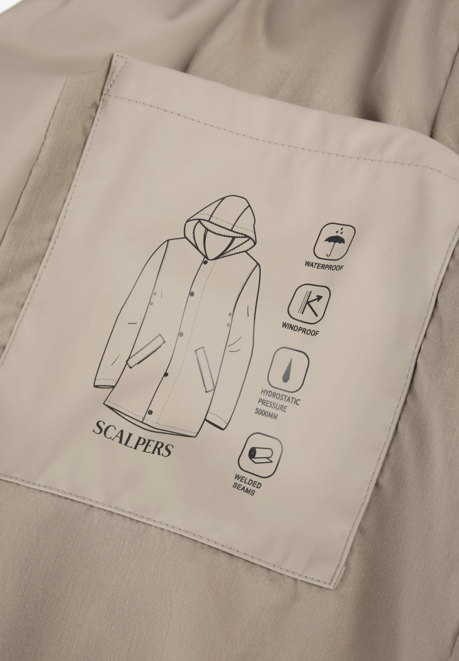 CHAQUETA IMPERMEABLE LOGO