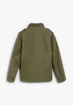 CHAQUETA MILITAR CON CAPUCHA OCULTA