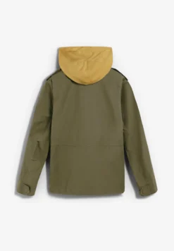 CHAQUETA MILITAR CON CAPUCHA OCULTA
