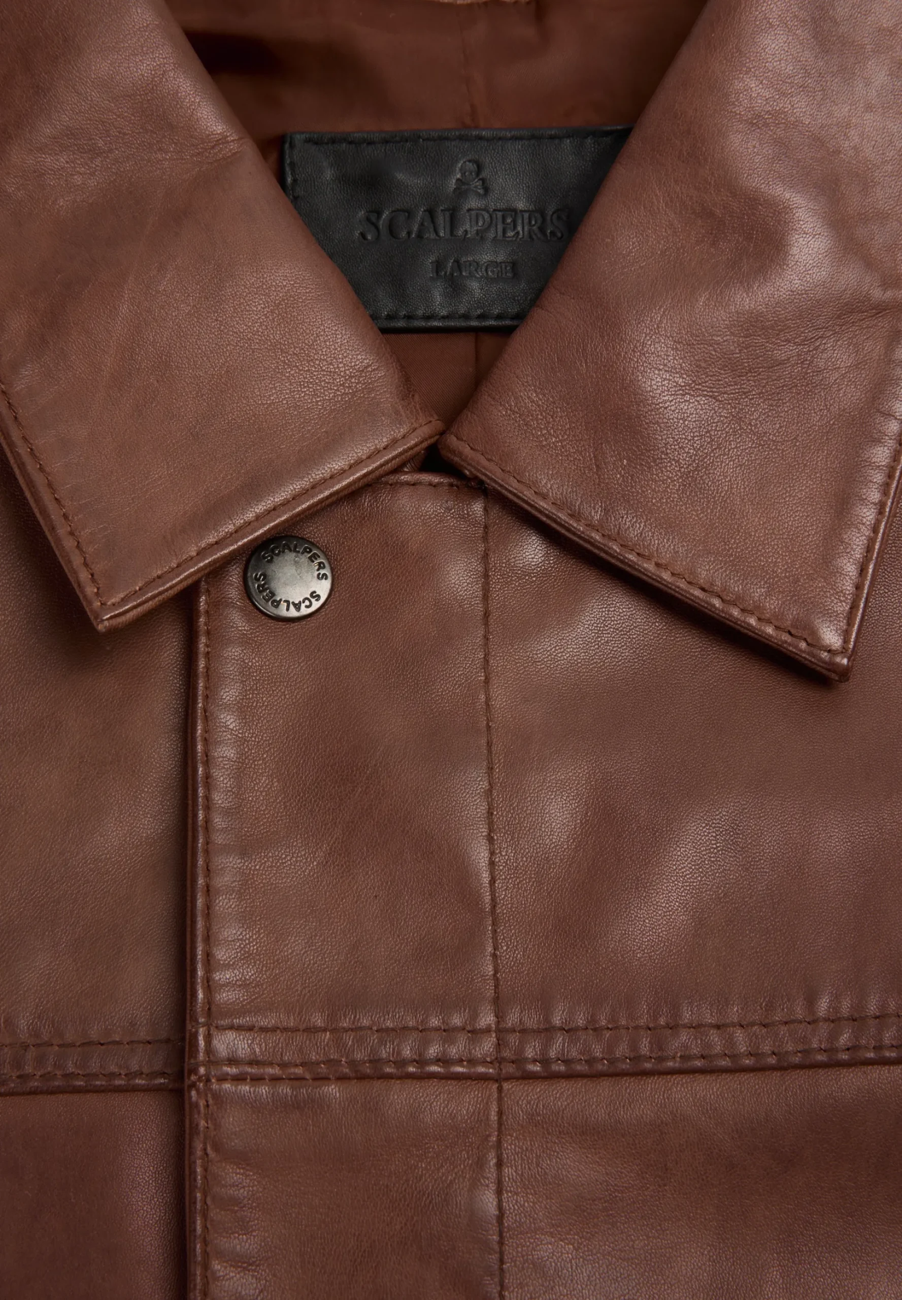 CHAQUETA PIEL BOLSILLOS
