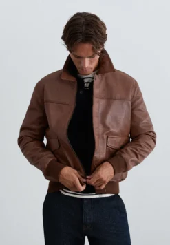CHAQUETA PIEL BOLSILLOS