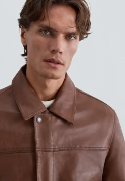 CHAQUETA PIEL BOLSILLOS