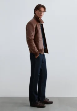 CHAQUETA PIEL BOLSILLOS