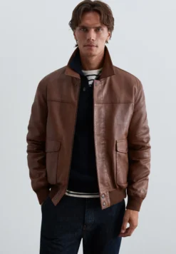 CHAQUETA PIEL BOLSILLOS