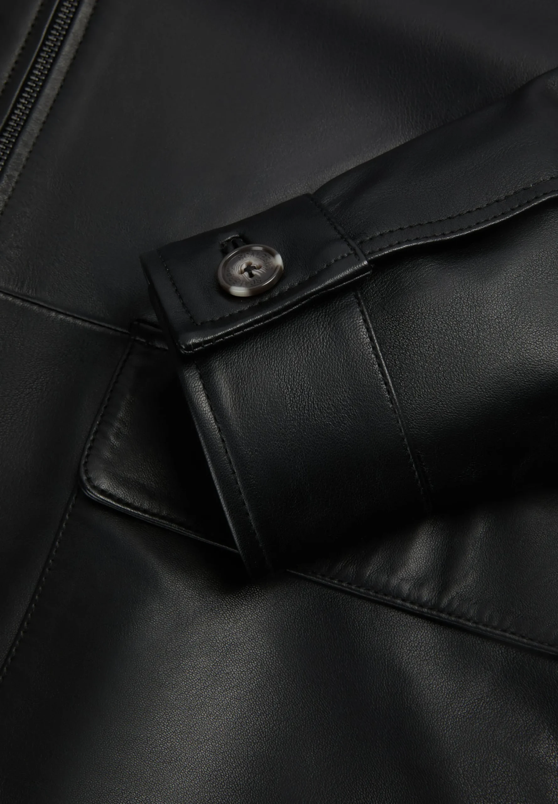 CHAQUETA PIEL BOLSILLOS