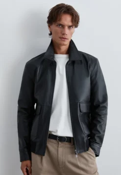 CHAQUETA PIEL BOLSILLOS