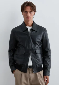 CHAQUETA PIEL BOLSILLOS