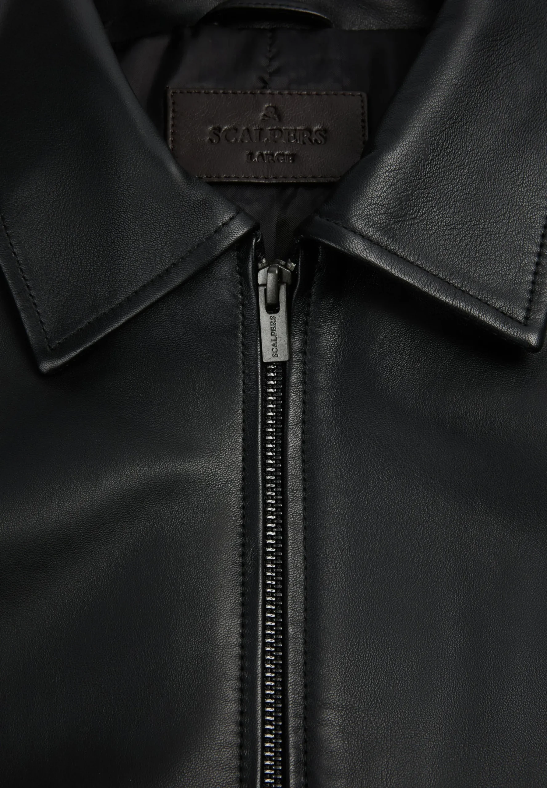 CHAQUETA PIEL BOLSILLOS