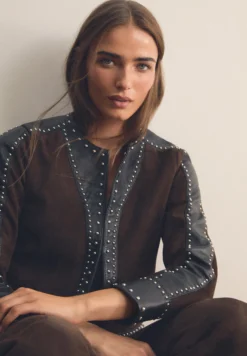 CHAQUETA PIEL STUDS