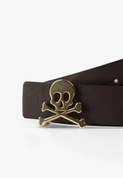 CINTURÓN PIEL REVERSIBLE CALAVERA