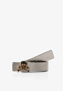 CINTURÓN PIEL REVERSIBLE CALAVERA