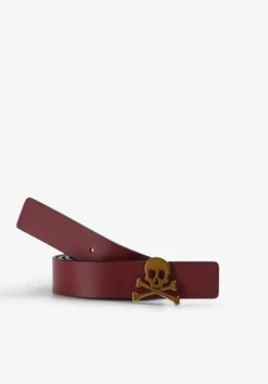 CINTURÓN PIEL REVERSIBLE CALAVERA