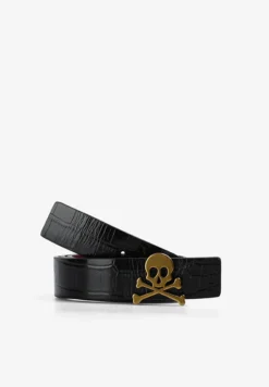 CINTURÓN PIEL REVERSIBLE CALAVERA