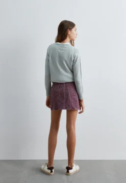 FALDA CORTA DENIM ESTAMPADA