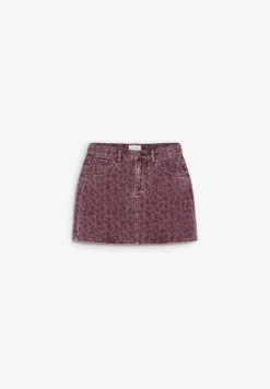 FALDA CORTA DENIM ESTAMPADA