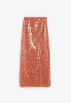 FALDA MIDI DE LENTEJUELAS