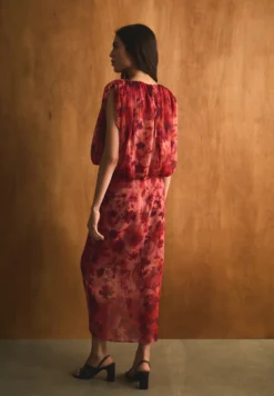 FALDA MIDI ESTAMPADO FLORAL