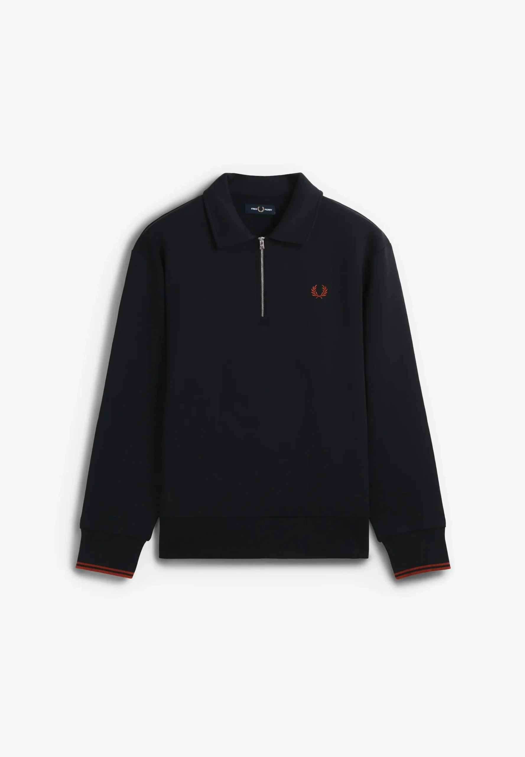 FRED PERRY | SUDADERA HALF ZIP COLLARED