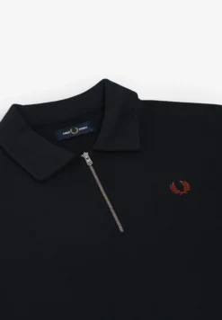 FRED PERRY | SUDADERA HALF ZIP COLLARED