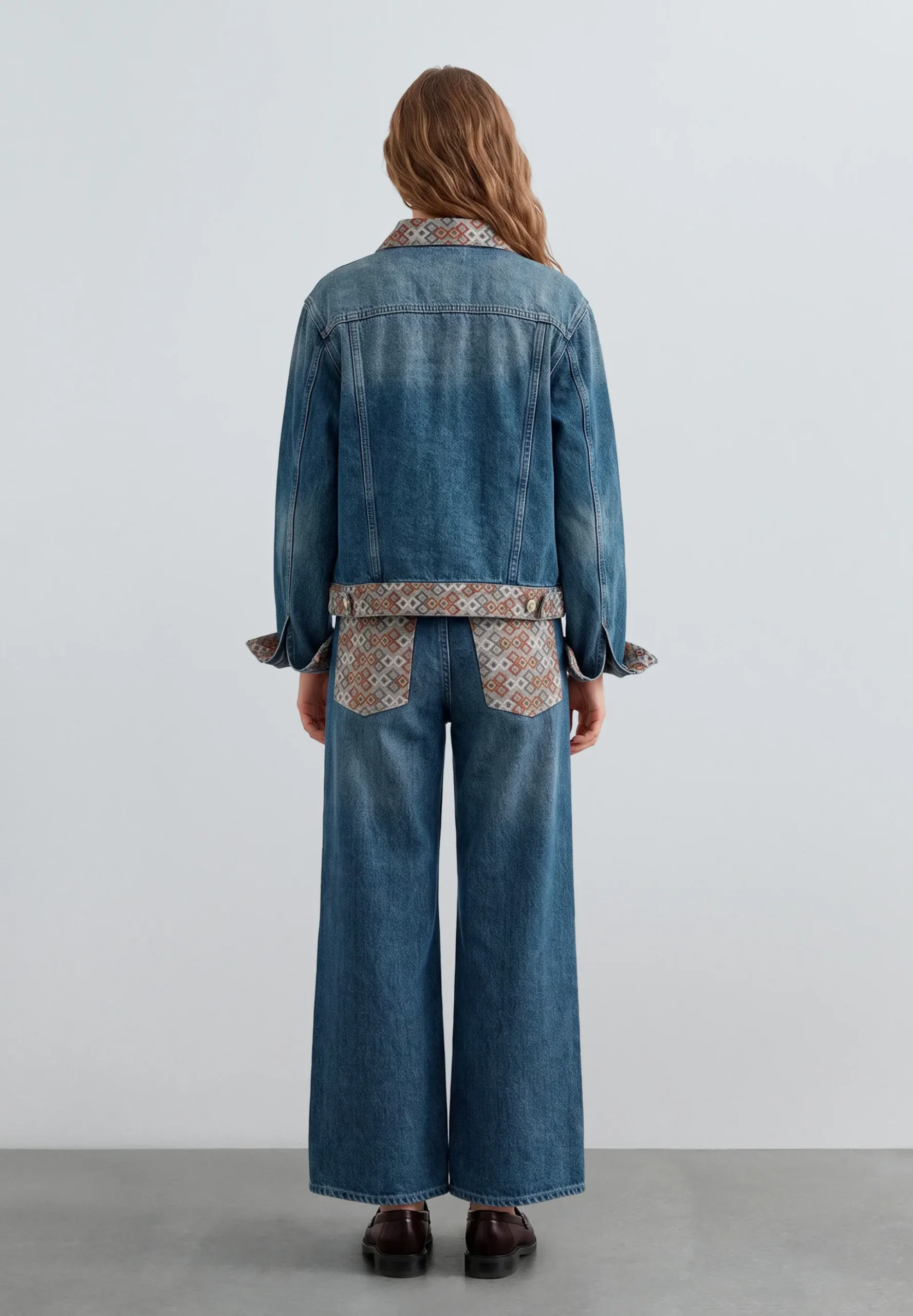 JEANS CULOTTE ESTAMPADO ÉTNICO