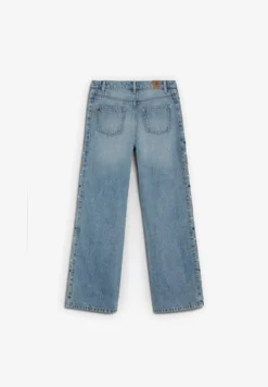JEANS WIDE LEG TACHUELAS