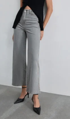 JEANS WIDE LEG TIRO ALTO