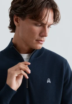 JERSEY HALF-ZIP CALAVERA