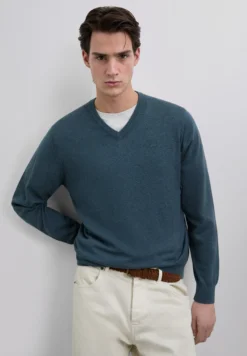 JERSEY PUNTO CUELLO PICO ALGODÓN