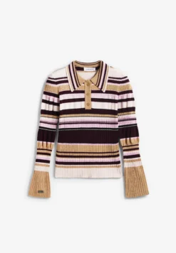 LAAGAM | ILYANA STRIPED POLO KNIT