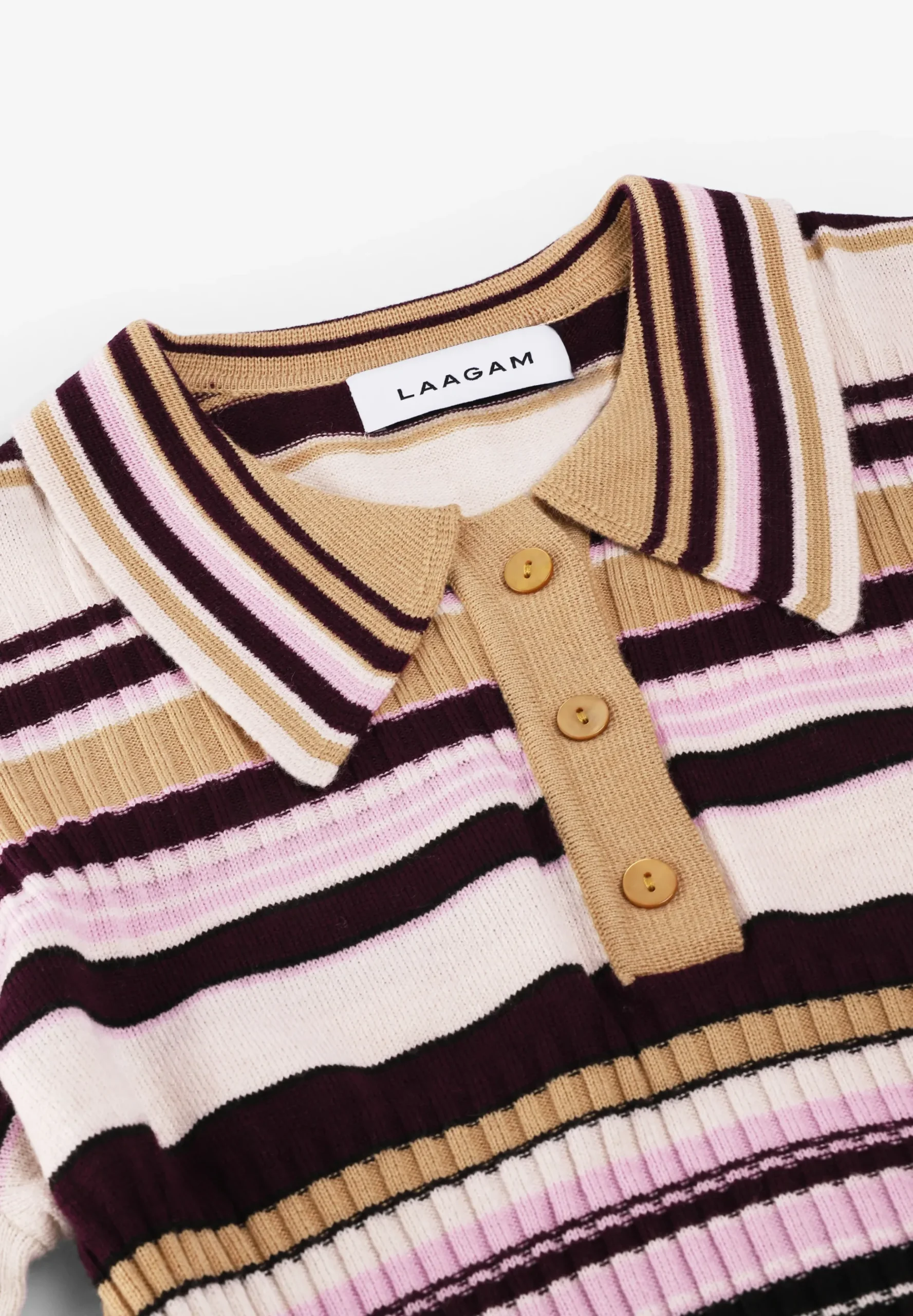 LAAGAM | ILYANA STRIPED POLO KNIT