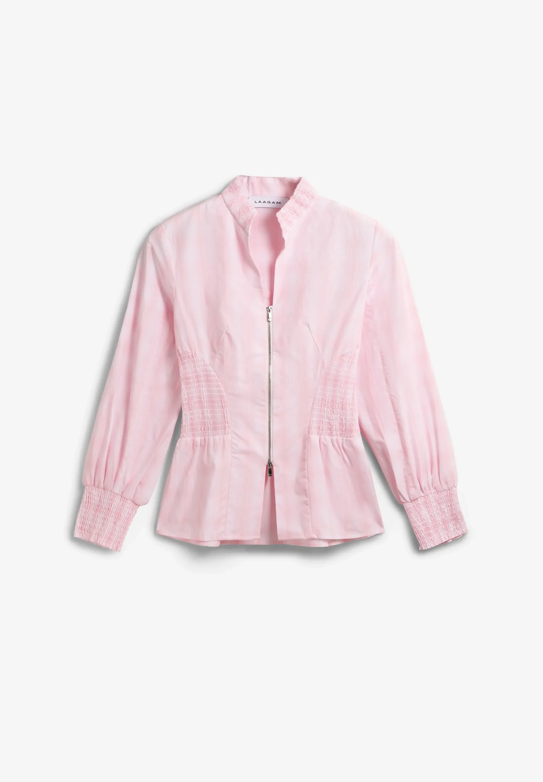 LAAGAM | MINA SQUARED ZIPPERED BLOUSE
