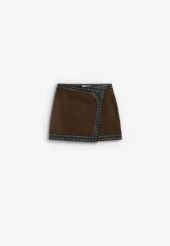 MINIFALDA PIEL STUDS