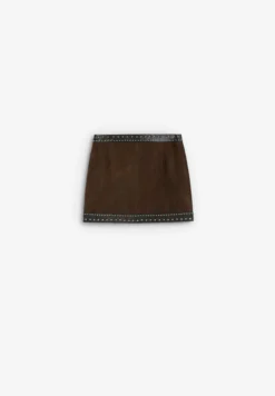 MINIFALDA PIEL STUDS