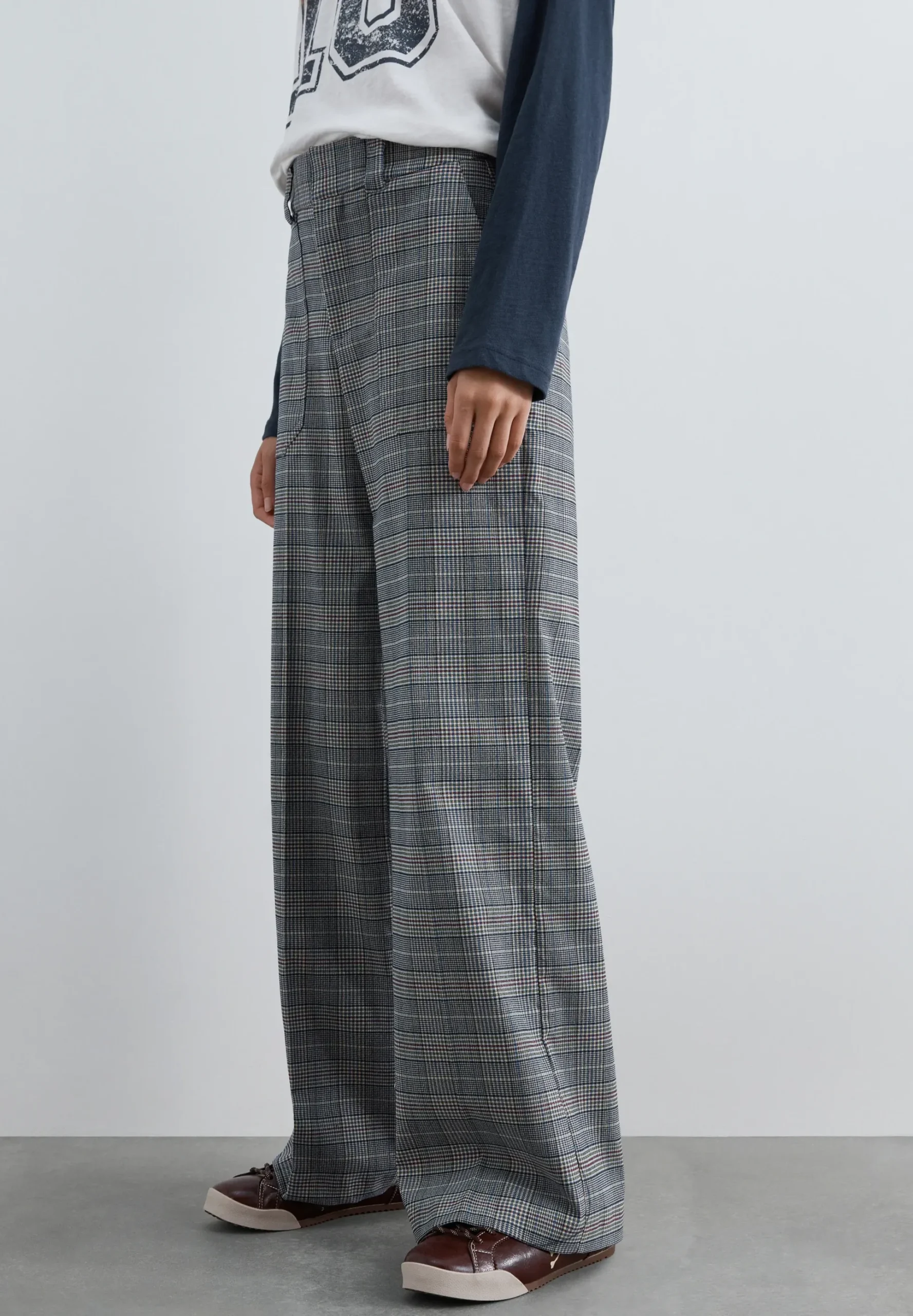 PANTALÓN RECTO CUADROS