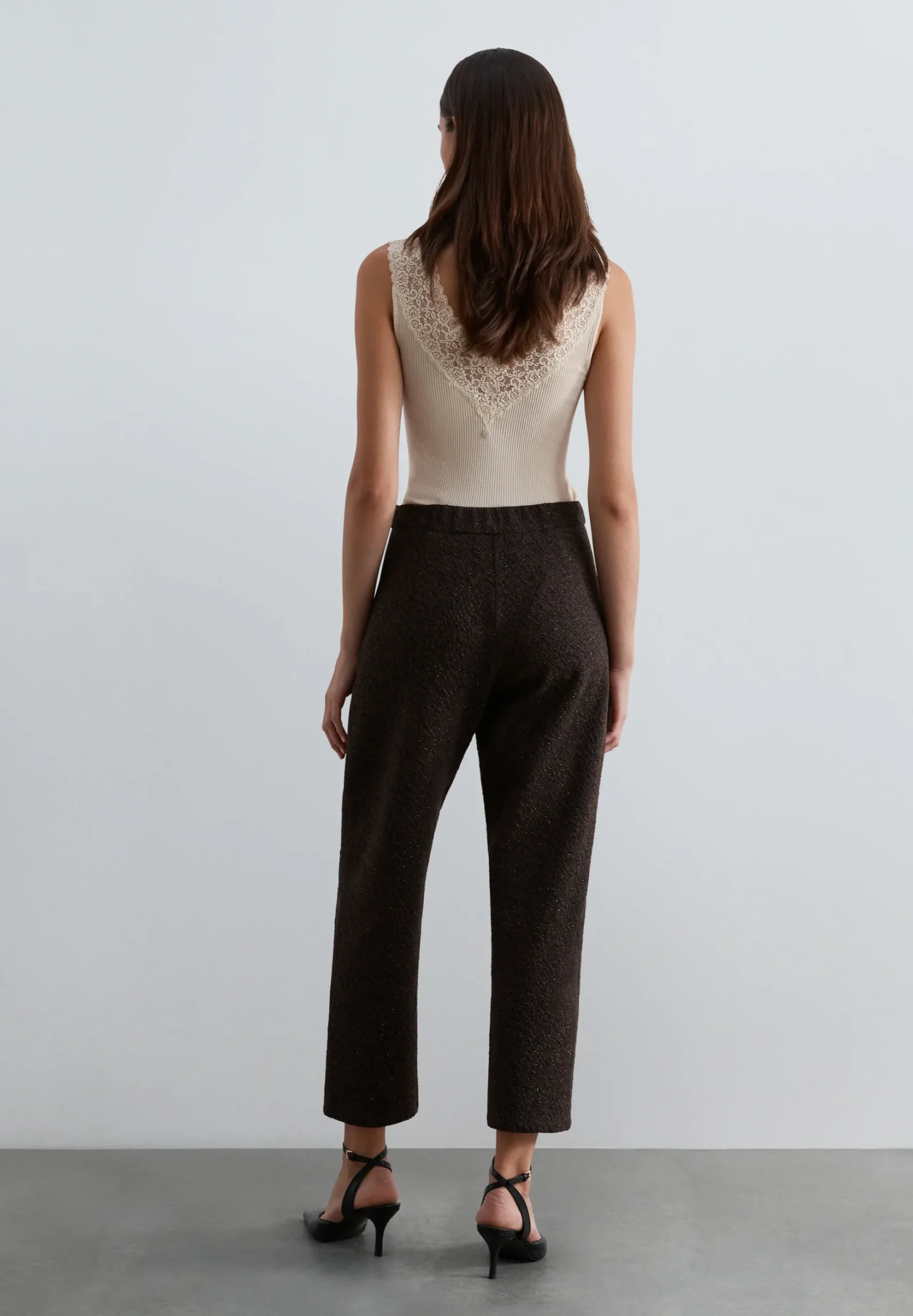 PANTALÓN RECTO LÚREX