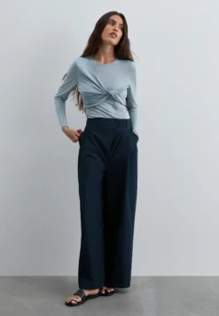 PANTALÓN TAFETA WIDE LEG