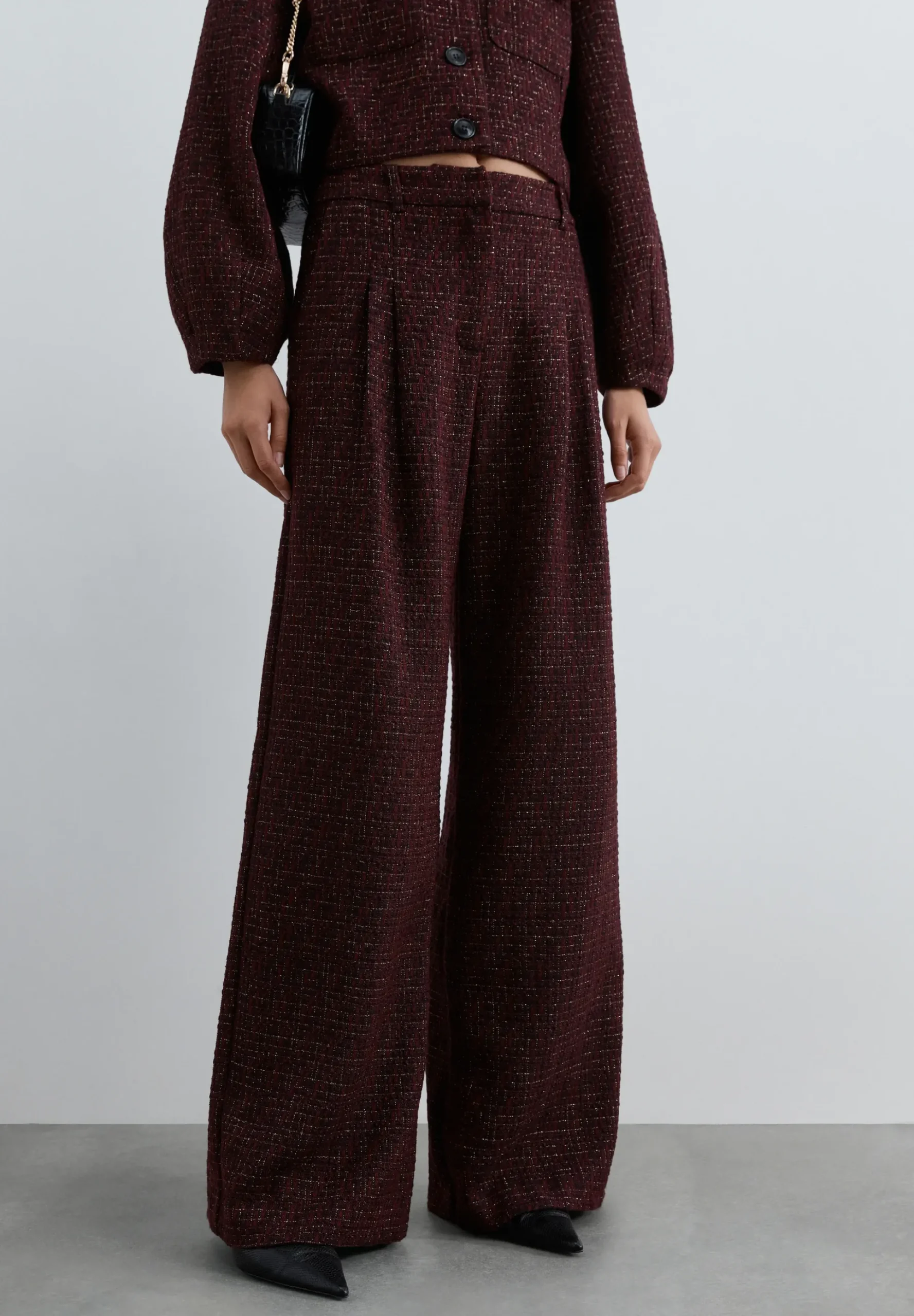 PANTALÓN TWEED WIDE LEG