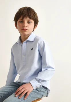 POLERA OXFORD CALAVERA CONTRASTE