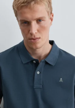 POLO PIQUÉ CALAVERA CONTRASTE