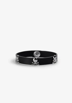 PULSERA PIEL CALAVERAS